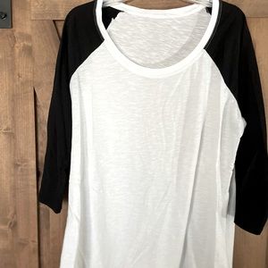 Plus Size Baseball Tee